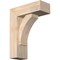 Ekena Millwork Thorton Block Smooth Bracket w/ Offset Brace, Douglas Fir, 5 1/2"W x 14"D x 18"H BKT0604X14X18THR05SDF - alternate 1